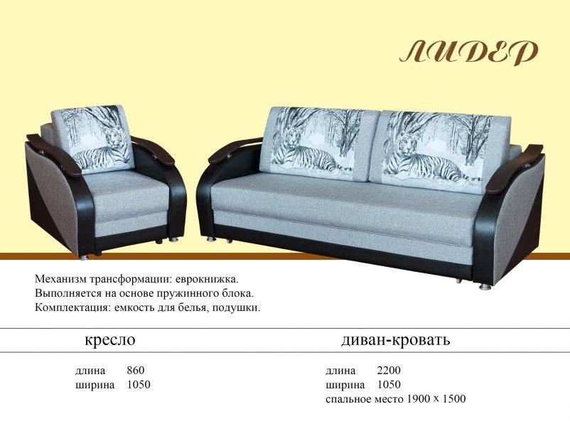 диван еврокнижка лидер в Нижневартовске