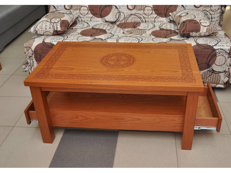 стол журнальный вишня фотопечать в Нижневартовске