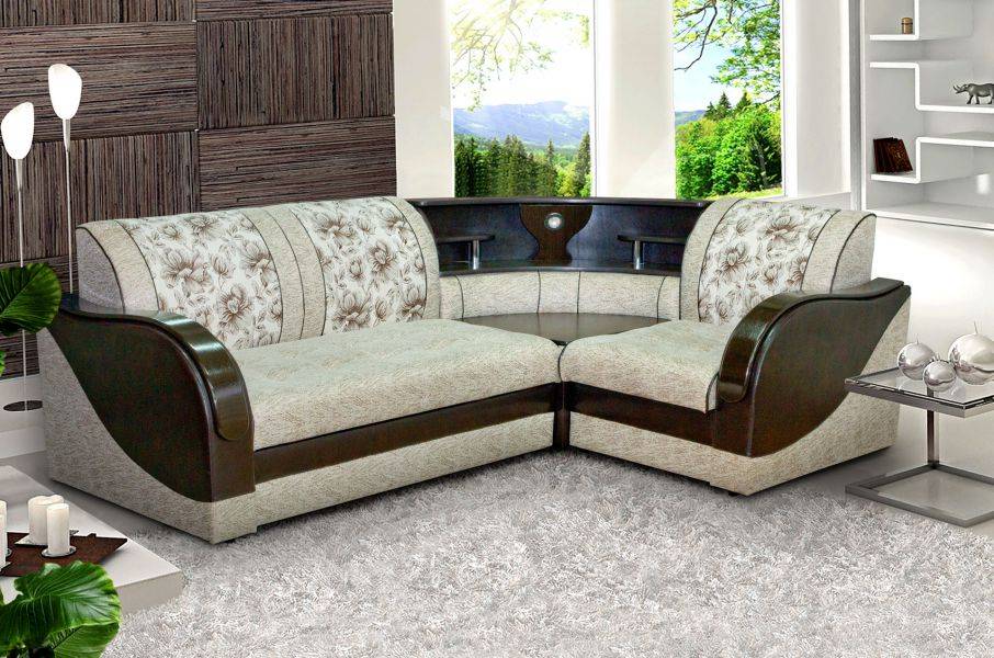 угловой диван с баром модерн 3 в Нижневартовске