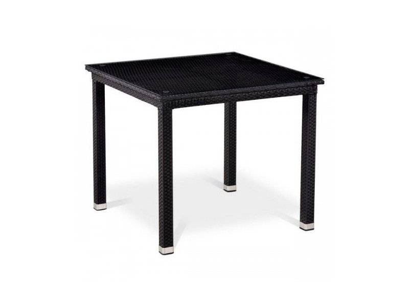 стол из ротанга t246st-90x90 black в Нижневартовске