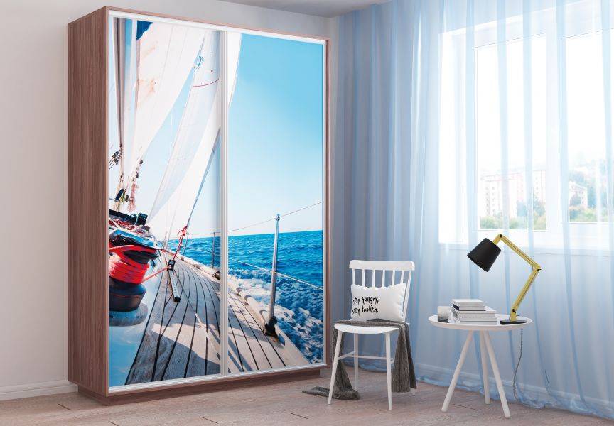 шкаф al стандарт двери уф-печать на стекле в Нижневартовске