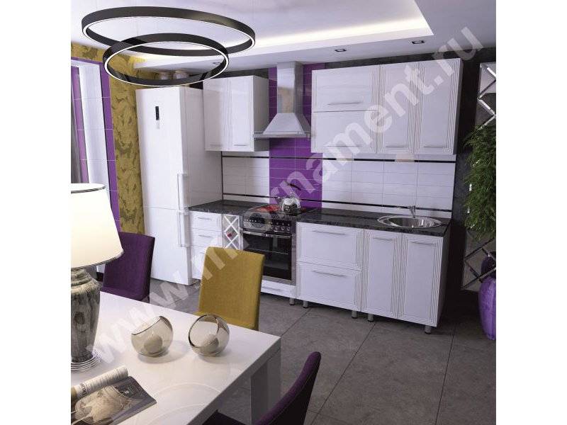 кухня люкс с 3d фасадами фрезеровка арт деко в Нижневартовске