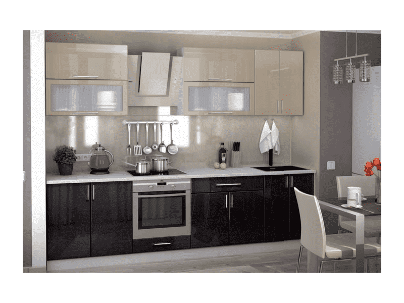 кухня прямая фасады мдф в Нижневартовске