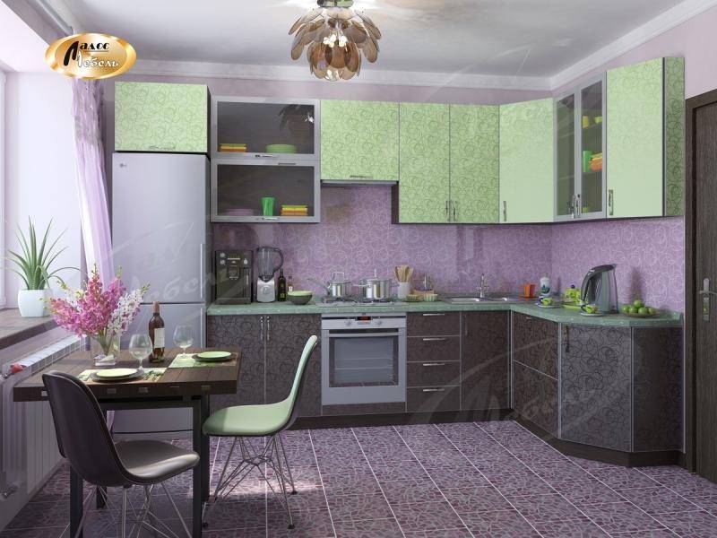 угловой кухонный гарнитур этюд-баббл в Нижневартовске