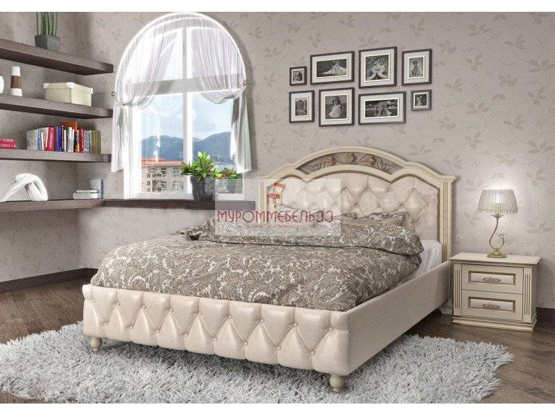 кровать лаура с каретной стяжкой в Нижневартовске