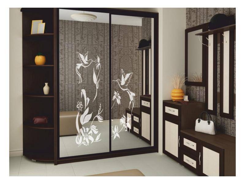 шкаф-купе в прихожую с зеркалами в Нижневартовске