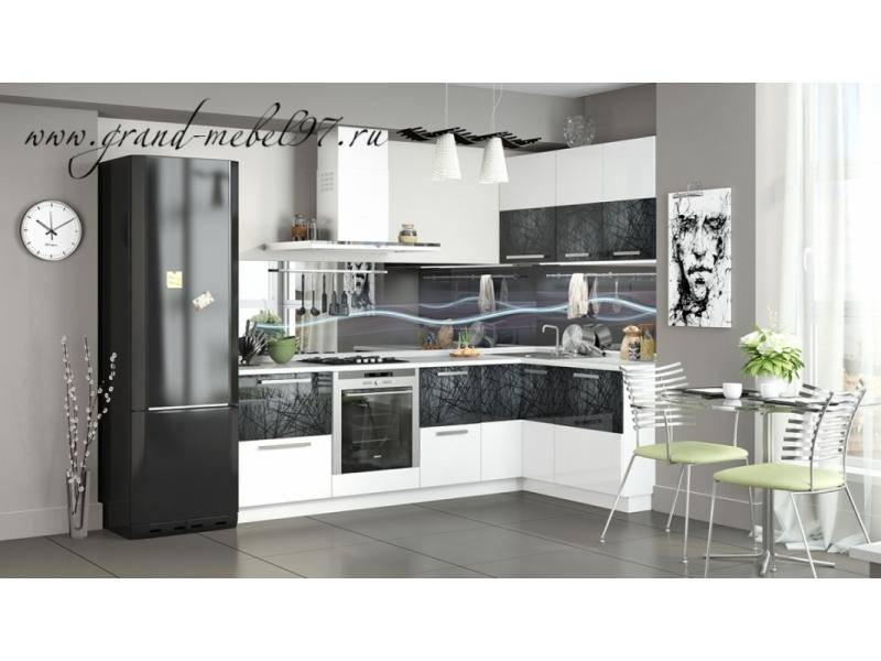 кухня с фотопечатью 039 в Нижневартовске