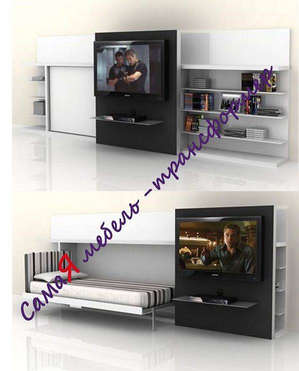 откидная односпальная кровать с tv в Нижневартовске