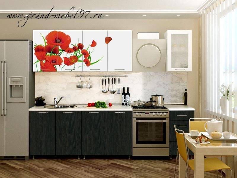 кухня с фотопечатью 048 в Нижневартовске