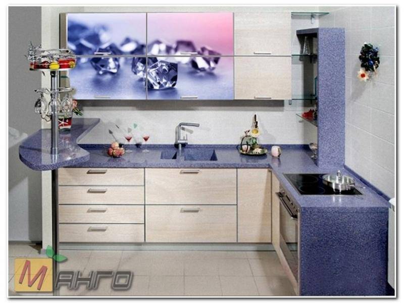 угловая кухня роса с фотопечатью в Нижневартовске