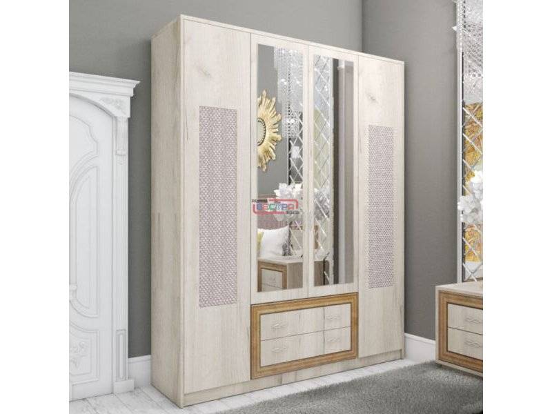 шкаф платяной версаль лдсп дуб золотой в Нижневартовске