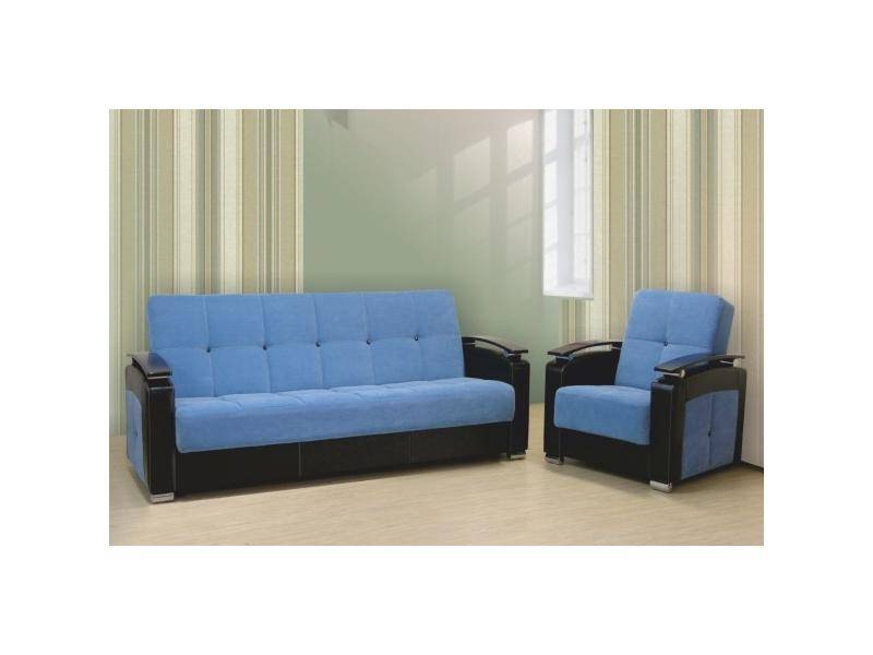 голубой диван-кровать элегия 3 в Нижневартовске