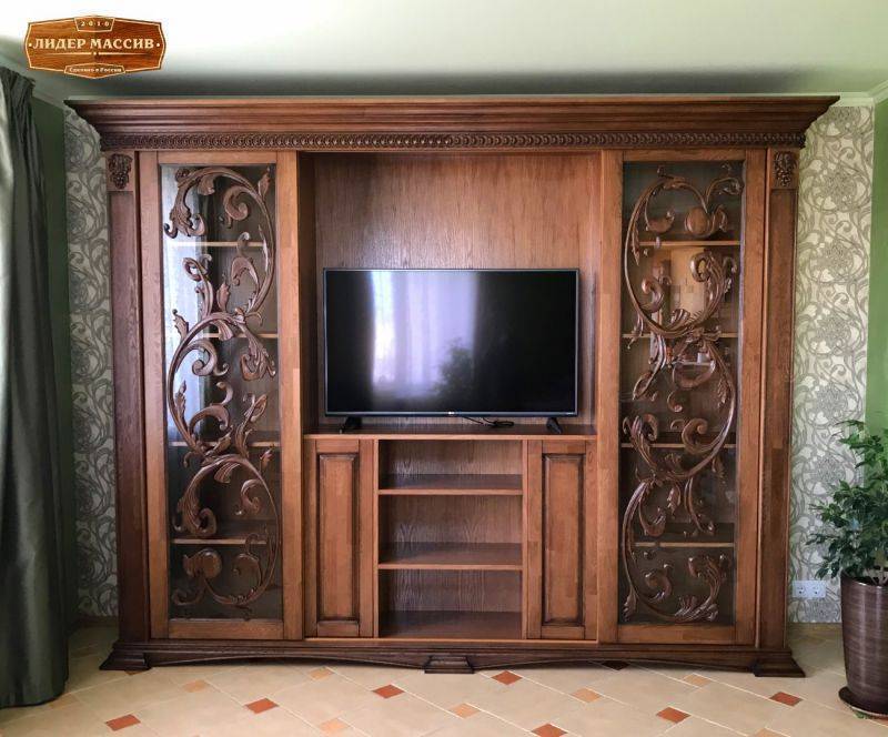 стеллаж именной из массива бука в Нижневартовске