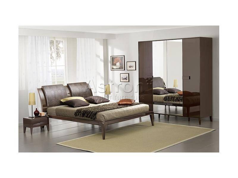глянцевая коричневая спальня milana m108 в Нижневартовске