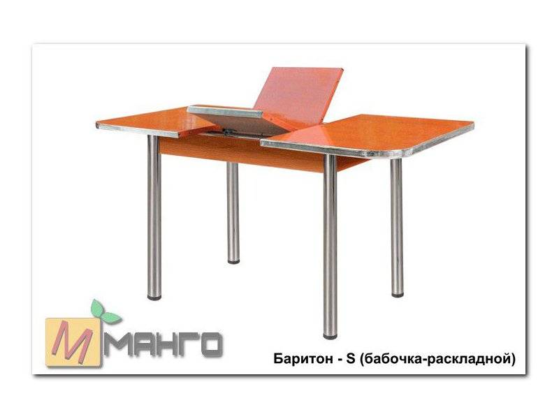 хромированный стол баритон s (бабочка-раскладной) в Нижневартовске