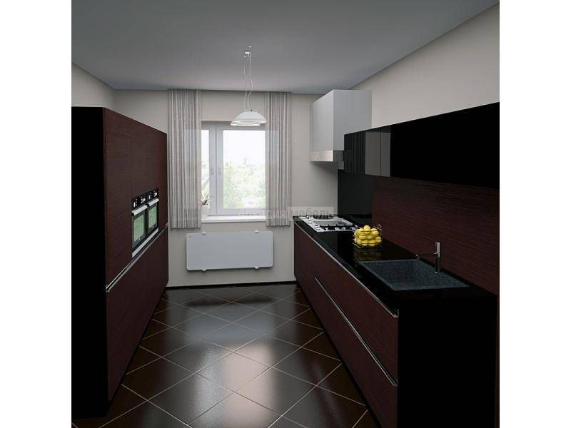 двухрядная кухня олимп 3 в стиле хай-тек в Нижневартовске