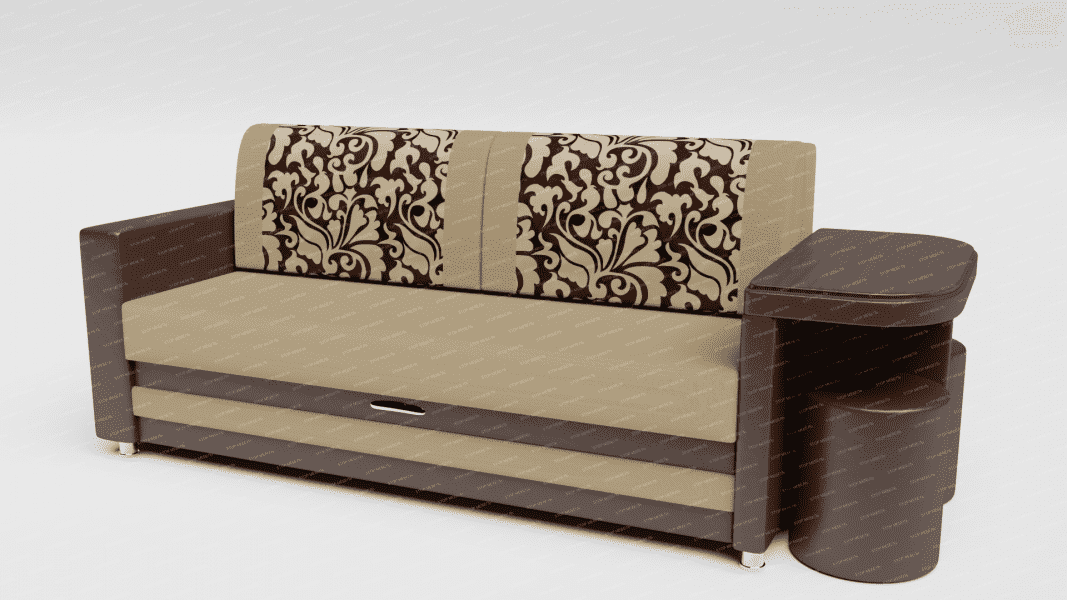 прямой диван барк со столиком и пуфом в Нижневартовске