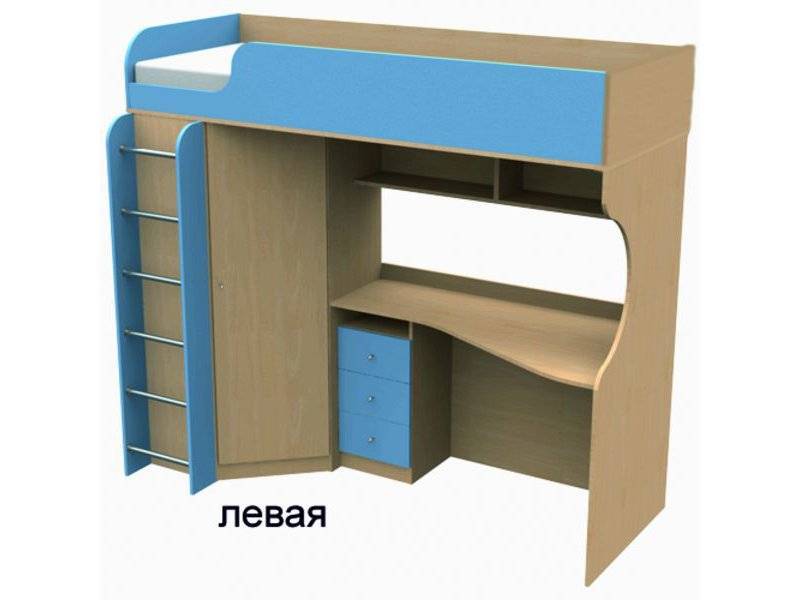 кровать двухъярусная со столом в Нижневартовске