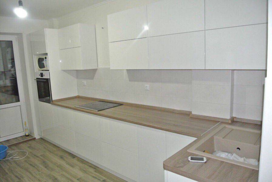 кухня угловая белый глянец в Нижневартовске