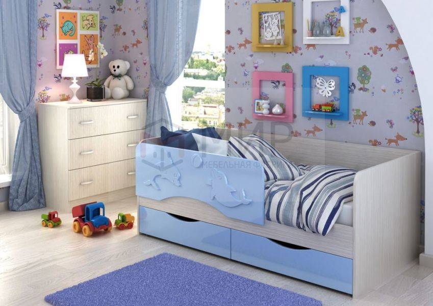 детская кровать дельфин лазурь в Нижневартовске