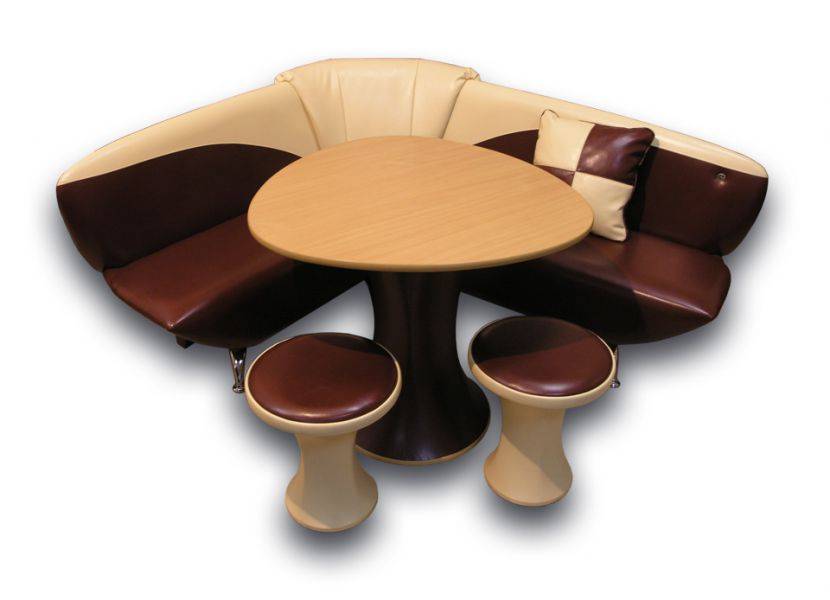 кухонный уголок фрегат 2 со столом и табуретами в Нижневартовске