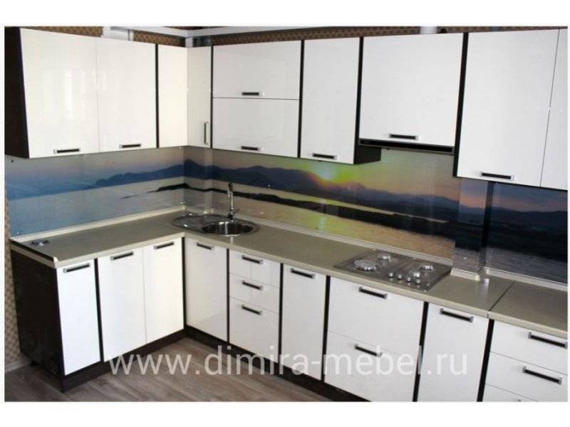 кухня угловая мдф эмаль в Нижневартовске