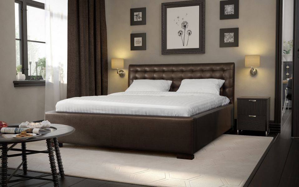 кровать мягкая двуспальная эльба в Нижневартовске