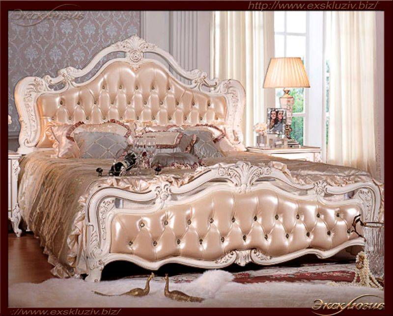 кровать резная с мягким подголовником в Нижневартовске