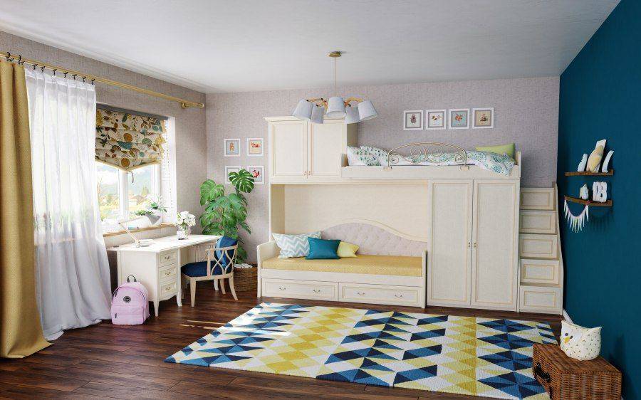 мебель флоренция в оттенке леванте для детской комнаты в Нижневартовске