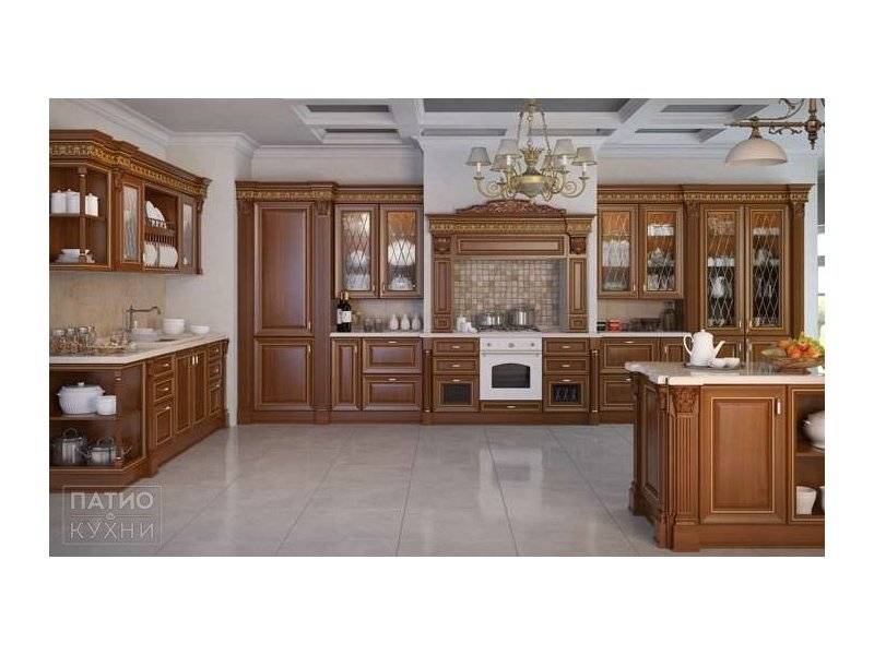 классическая кухня stradivary островная (темно-коричневая) арт. 146 в Нижневартовске