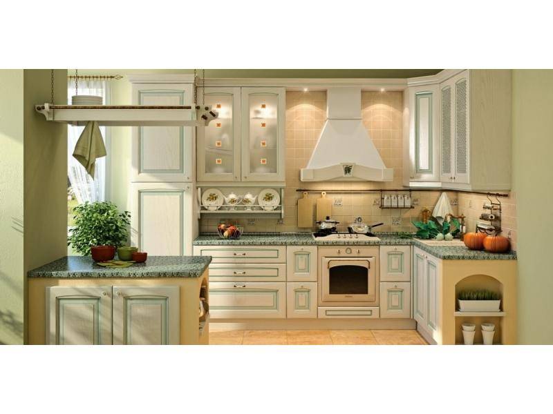 классическая кухня искья зеленая в Нижневартовске