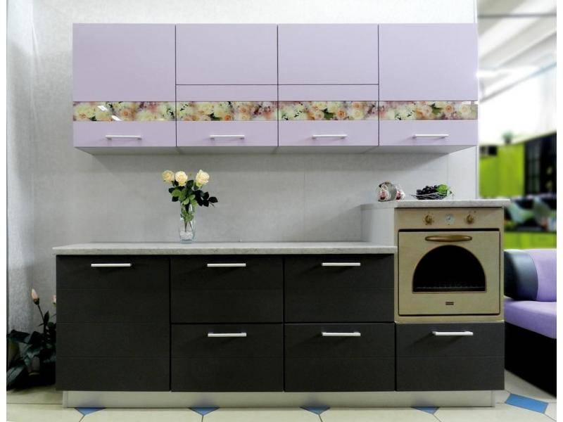 кухня арт с декоративными вставками в Нижневартовске