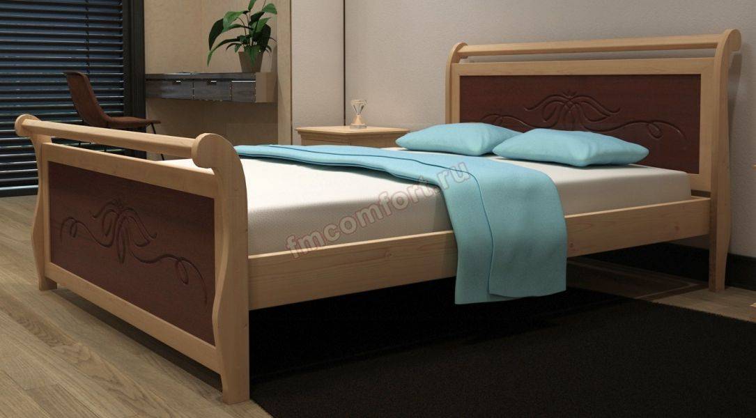 кровать из дерева идиллия 07 в Нижневартовске