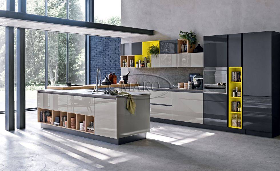 кухня хай-тек 2 с островом в Нижневартовске