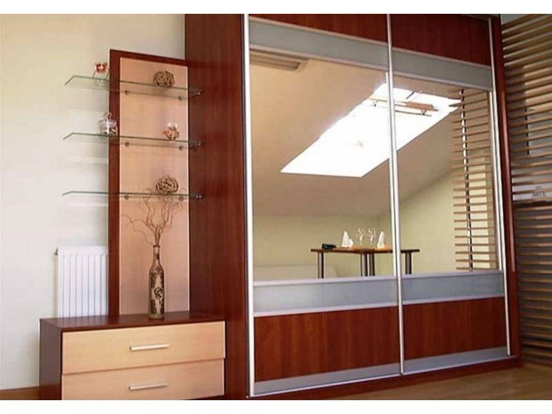 шкаф-купе в прихожую с зеркалами в Нижневартовске