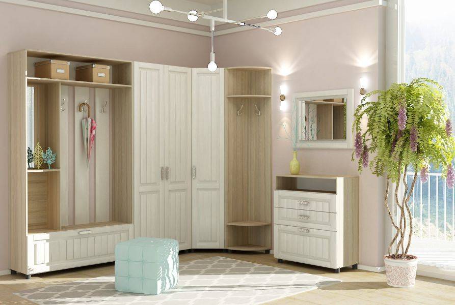 модульная прихожая герда с декоративной фрезеровкой в Нижневартовске