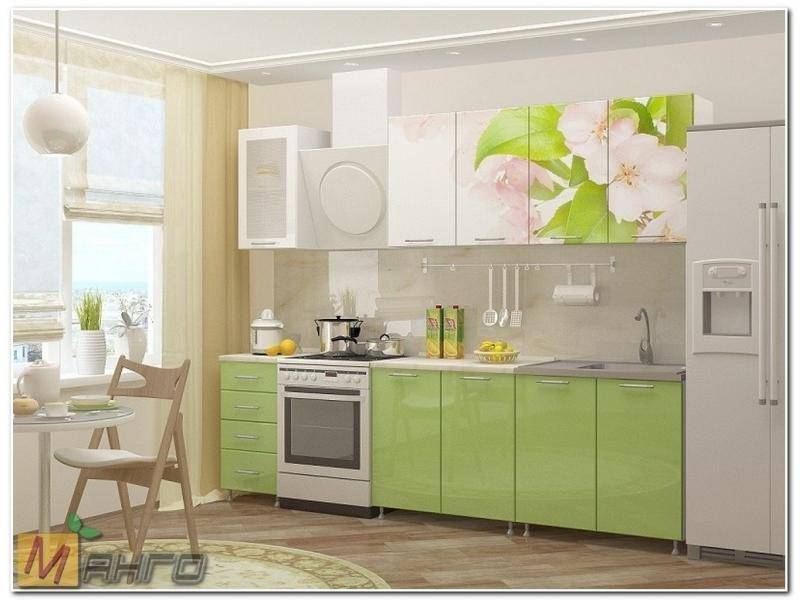 кухня яблоневый цвет с фотопечатью в Нижневартовске