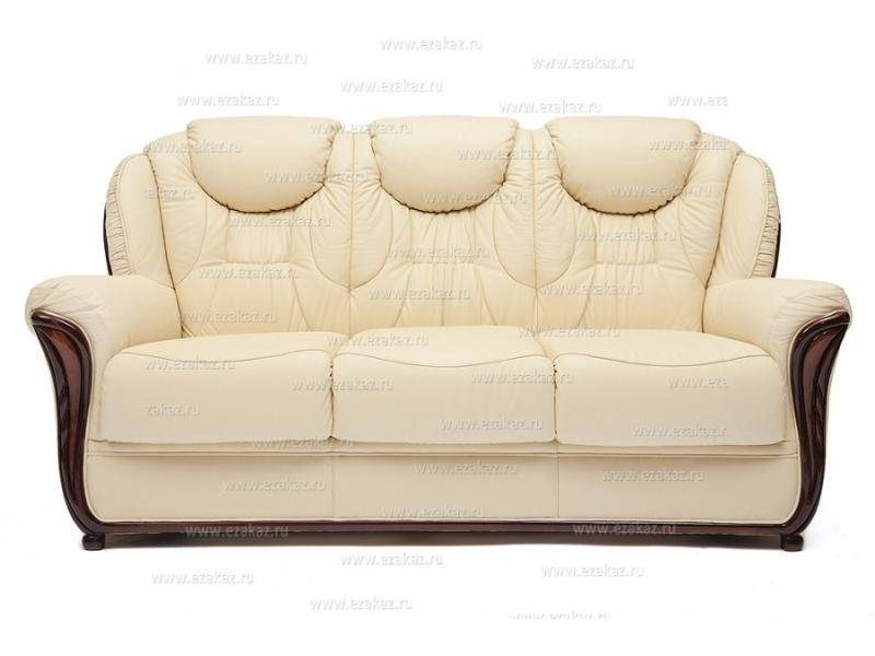 диван 3-х местный из натуральной кожи маэстрал в Нижневартовске