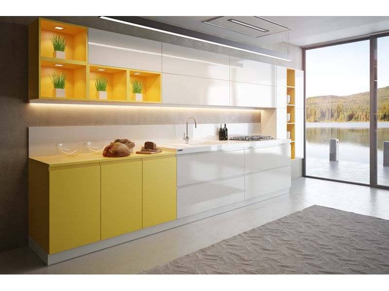 кухня прямая галле желтый в Нижневартовске