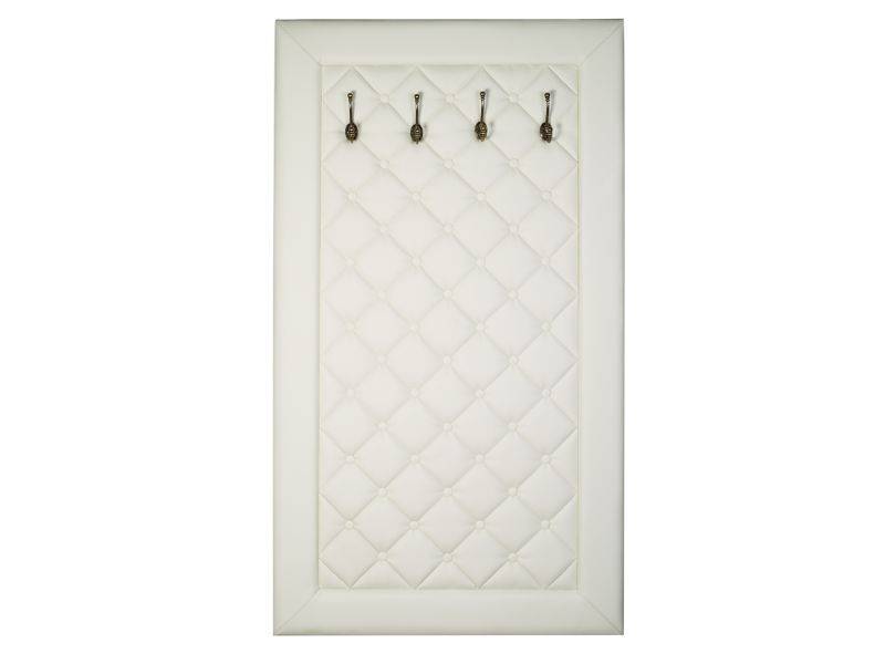 вешалка в прихожую оливия н2 эко-кожа молочный в Нижневартовске