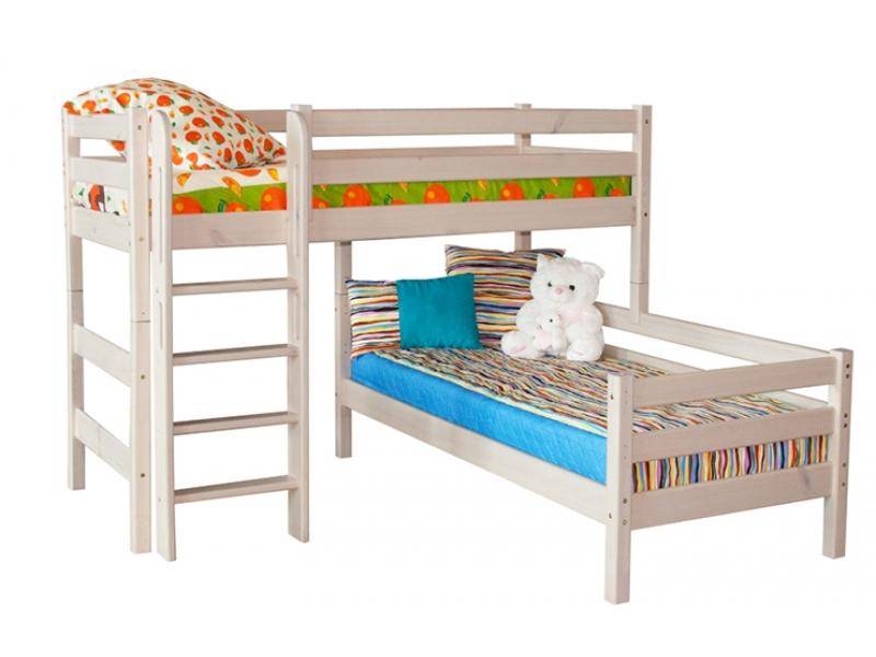 кровать соня угловая с прямой лестницей (вариант 7) в Нижневартовске