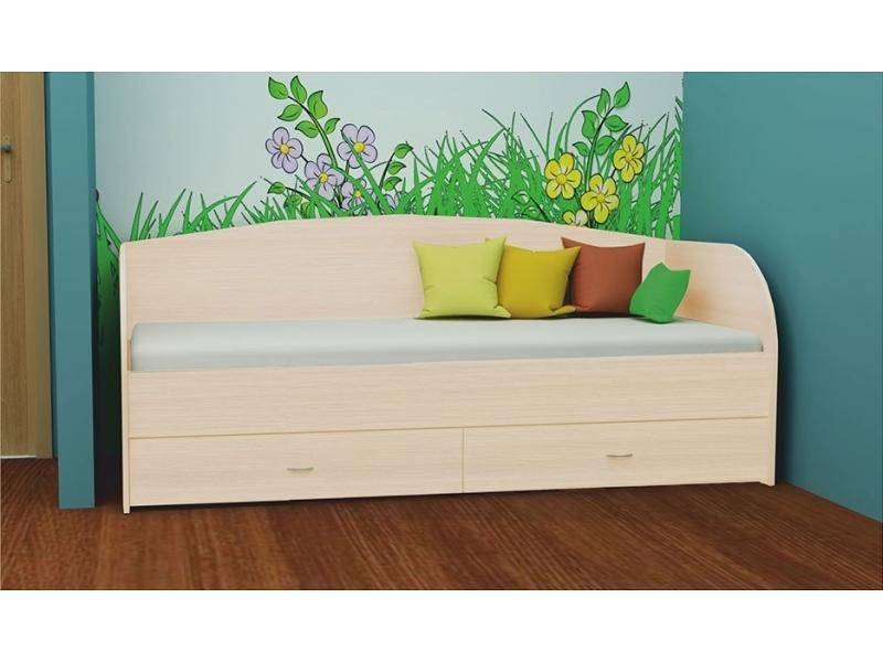 односпальная кровать с двумя ящиками в Нижневартовске