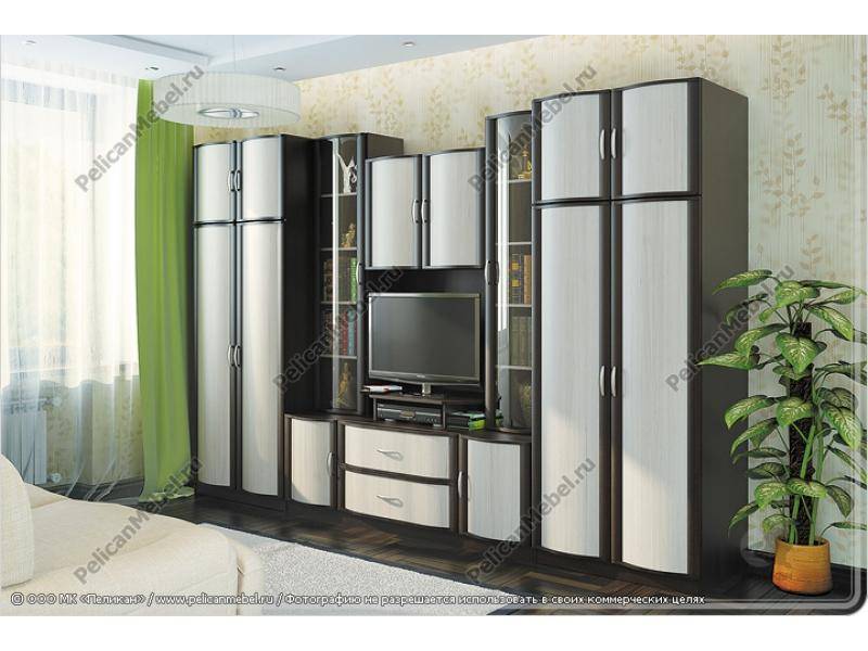 гостиная стенка магнолия 006 в Нижневартовске