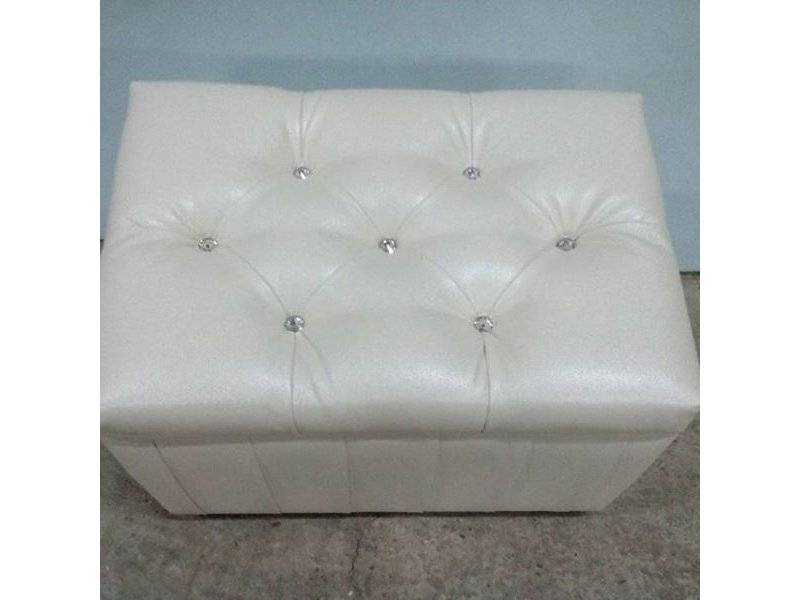 пуф в каретной стяжке со стразами в Нижневартовске