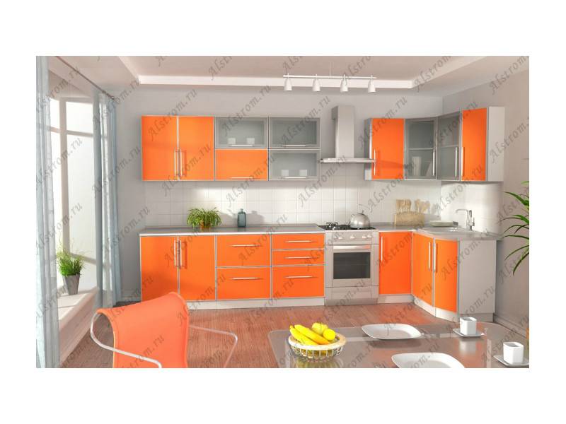 кухня угловая пластик модена в Нижневартовске