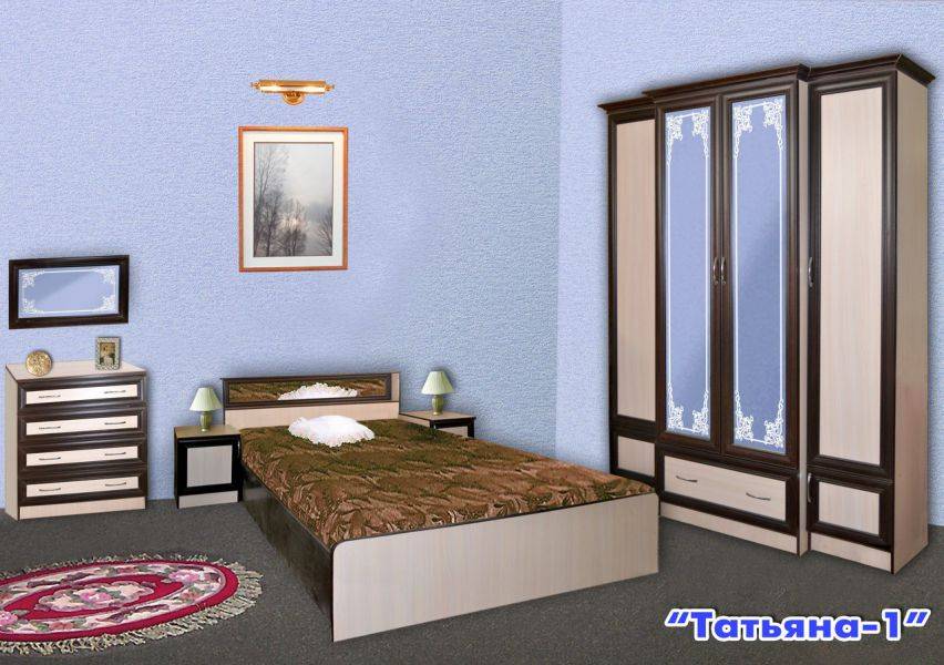 спальный гарнитур татьяна 1 в Нижневартовске