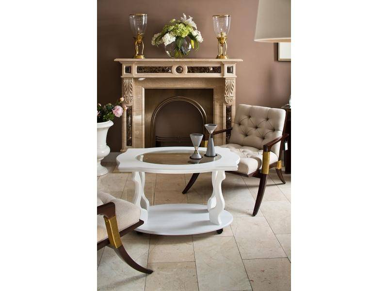 стол журнальный берже 3с на колесах белый ясень в Нижневартовске