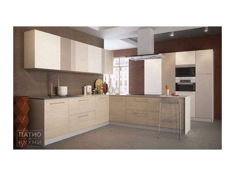 кухня dolce угловая (бежевая) в Нижневартовске
