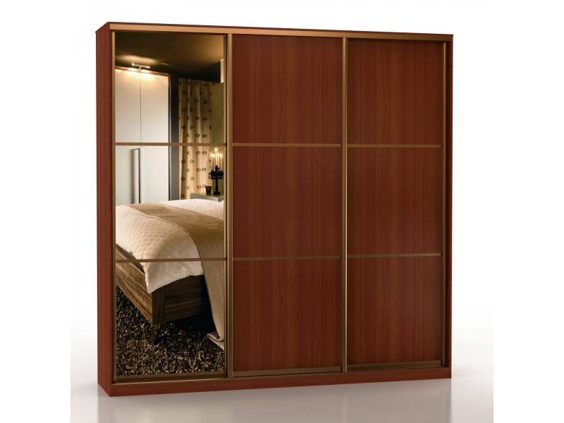 шкаф-купе 3 створки с зеркалом шк-3 20 24 60 05 04 04 в Нижневартовске