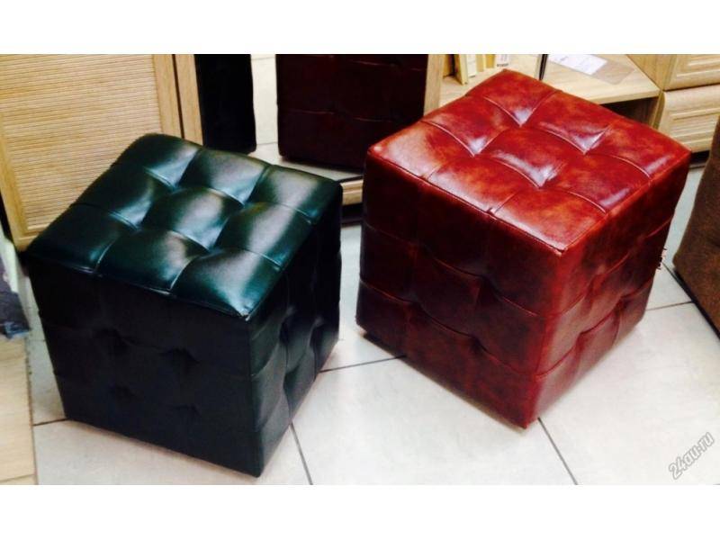 пуф квадратный с утяжками в Нижневартовске